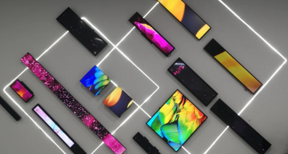 Long strip LCD display