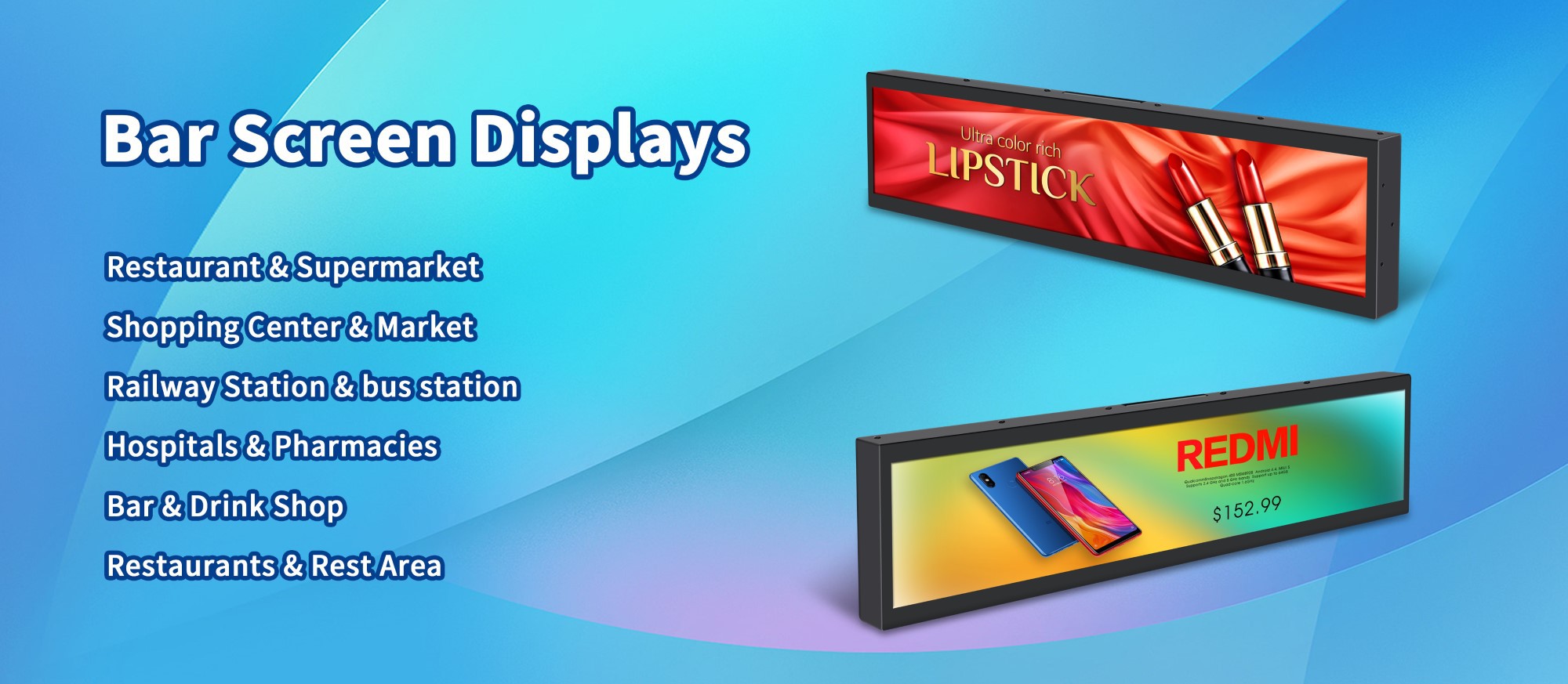 Tailor Suitable Stretched LCD Display Monitor